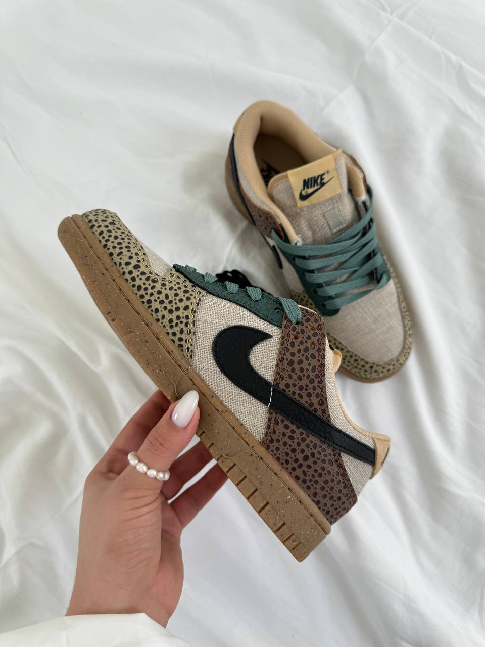 Nike Dunk Low Safari Golden Moss - oceanhype - 