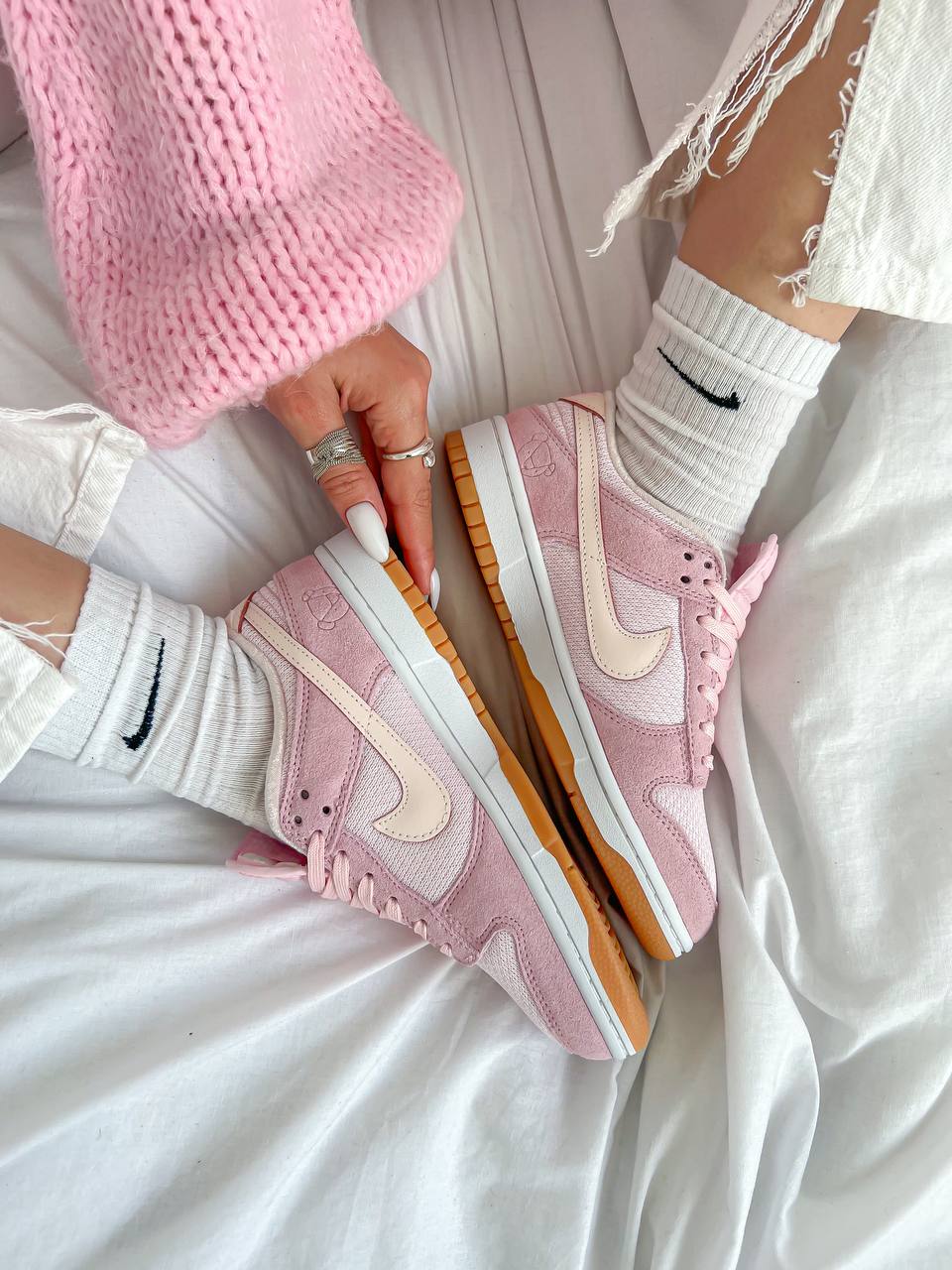 Nike Dunk Low Teddy Bear Light Soft Pink - oceanhype - 