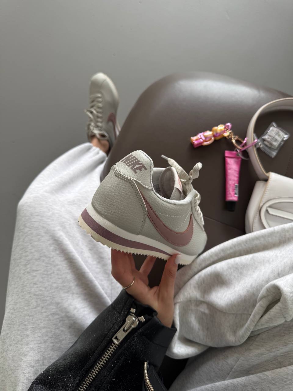Nike Cortez Shadow White Powder - oceanhype - 