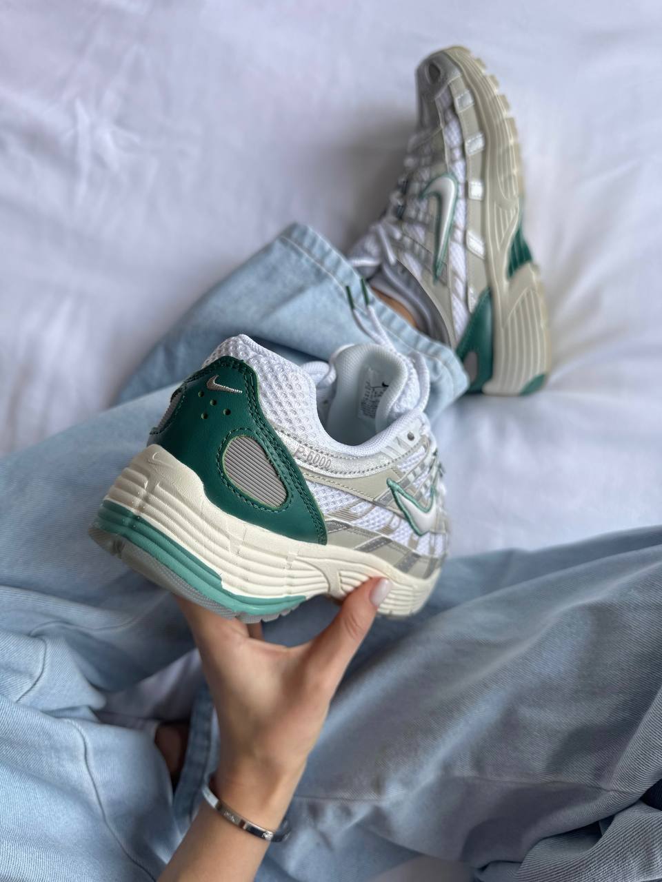 Nike P - 6000 Light Bone Bicoastal Green - oceanhype - 