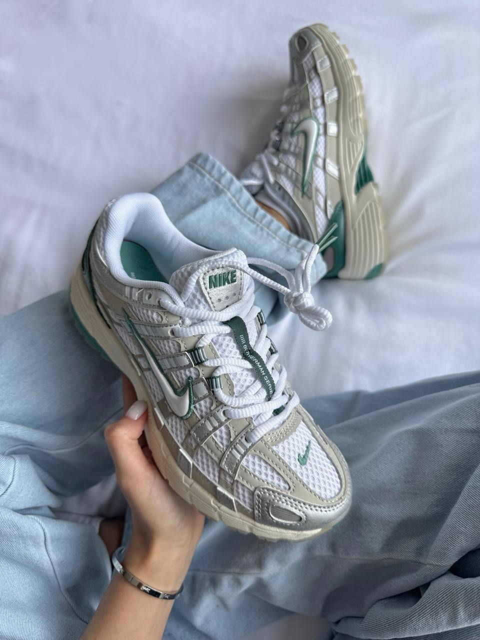 Nike P - 6000 Light Bone Bicoastal Green - oceanhype - 