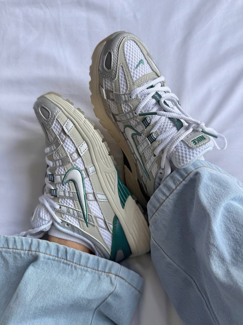 Nike P - 6000 Light Bone Bicoastal Green - oceanhype - 