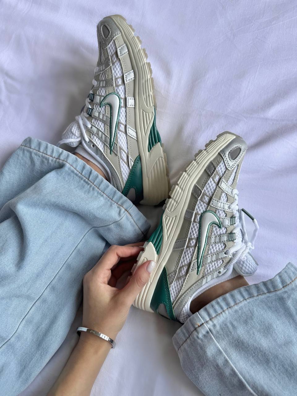 Nike P - 6000 Light Bone Bicoastal Green - oceanhype - 