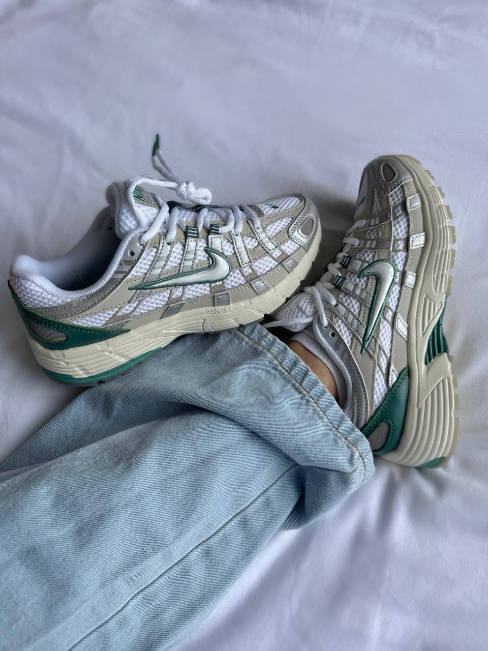 Nike P - 6000 Light Bone Bicoastal Green - oceanhype - 