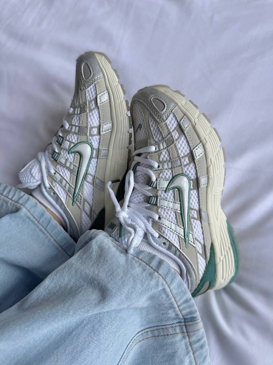 Nike P - 6000 Light Bone Bicoastal Green - oceanhype - 