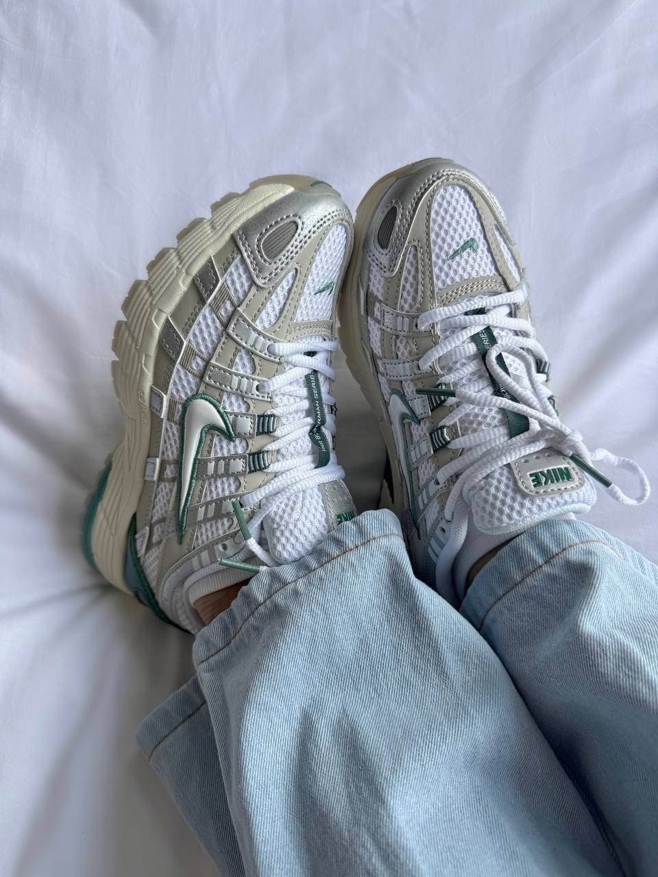 Nike P - 6000 Light Bone Bicoastal Green - oceanhype - 