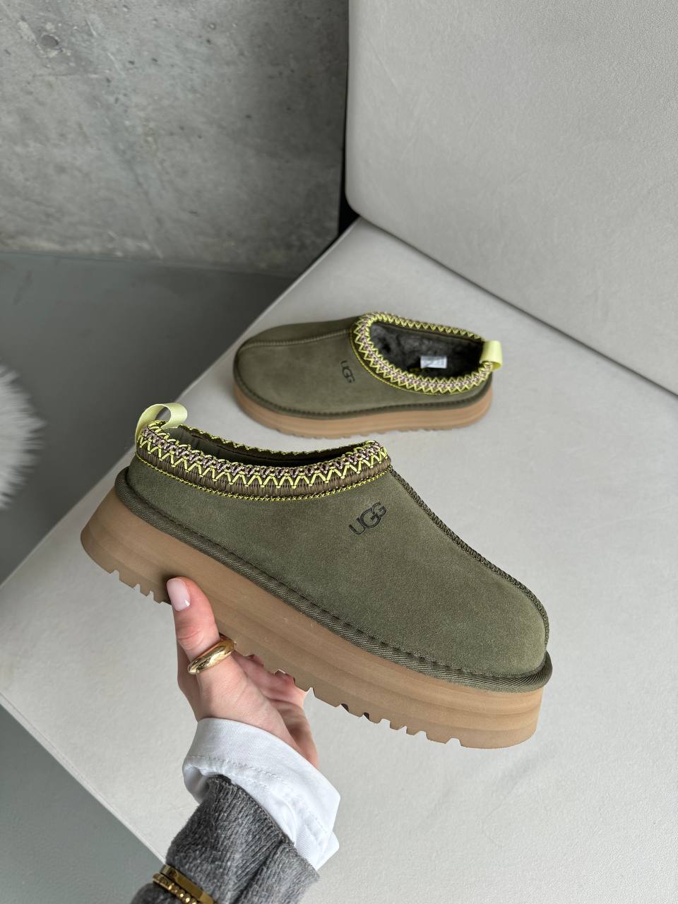 UGG Tasman Platform Burnt Olive - oceanhype - 
