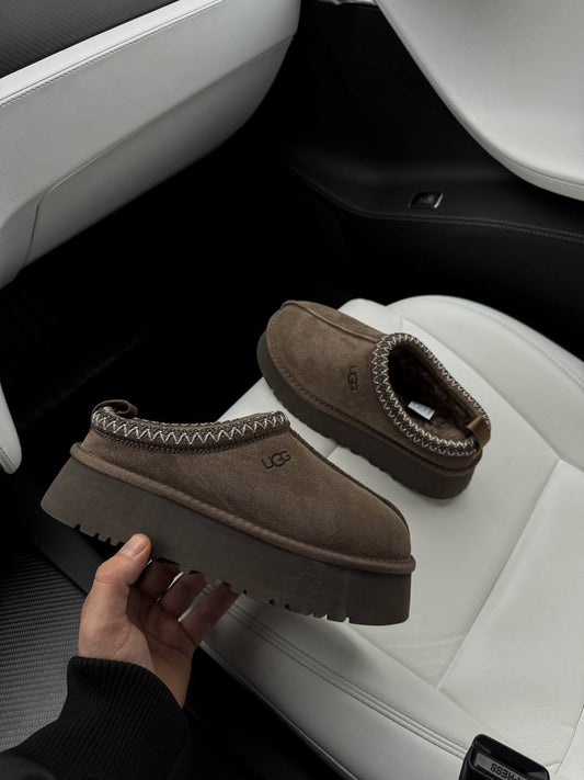 UGG Tasman Platform Slippers Hickory - oceanhype - 
