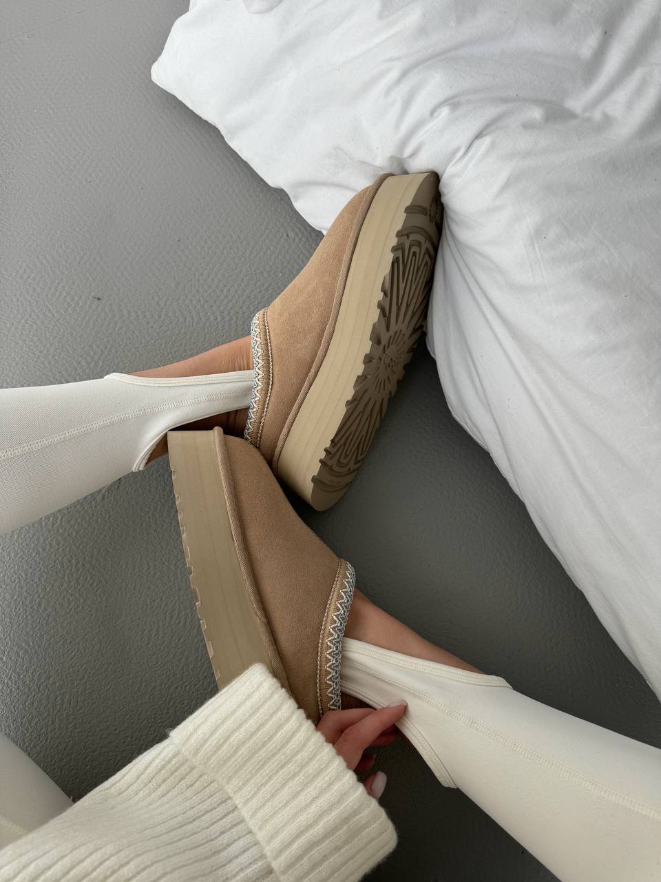 UGG Tasman Platform Beige Blue - oceanhype - 