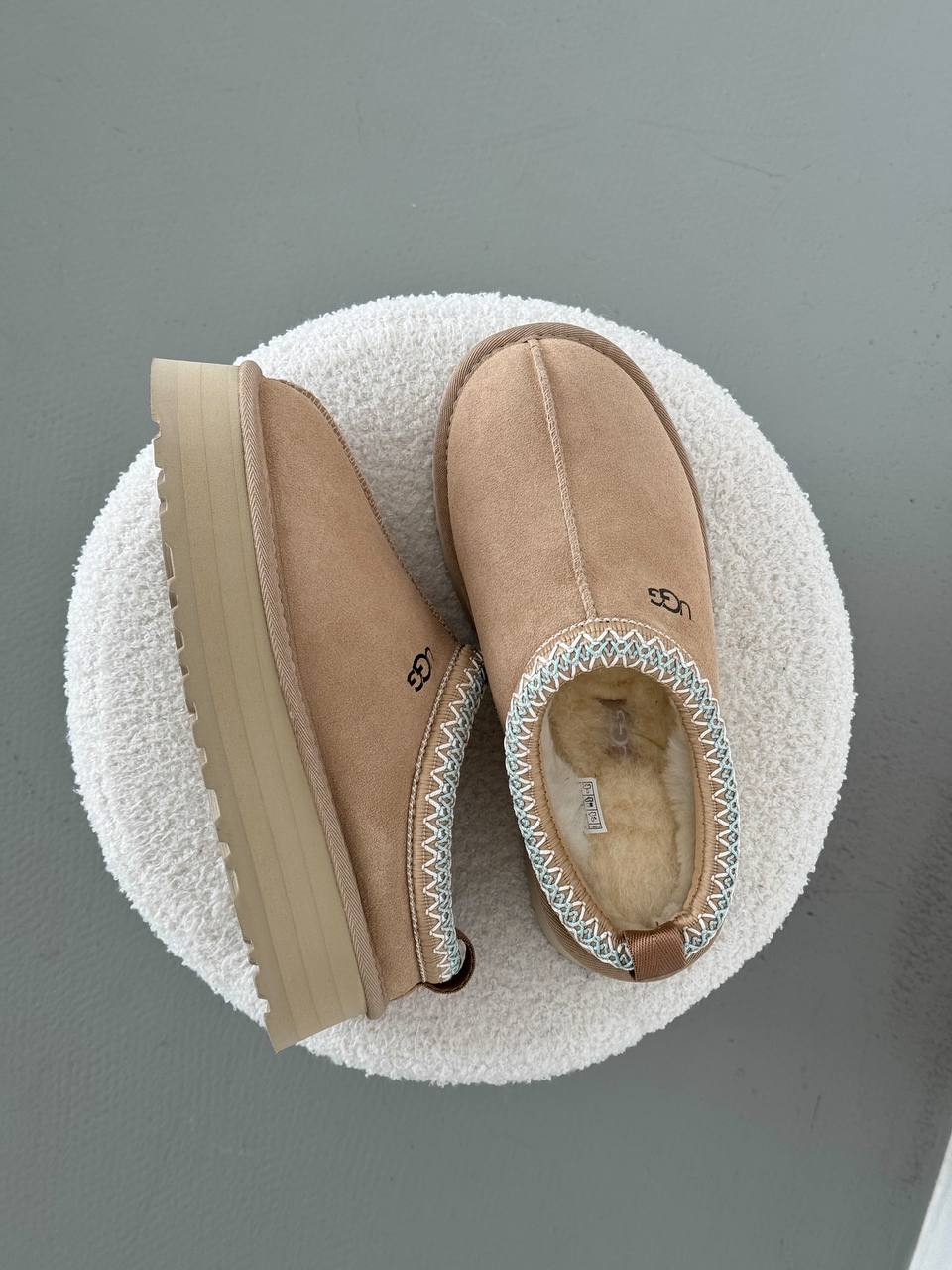 UGG Tasman Platform Beige Blue - oceanhype - 