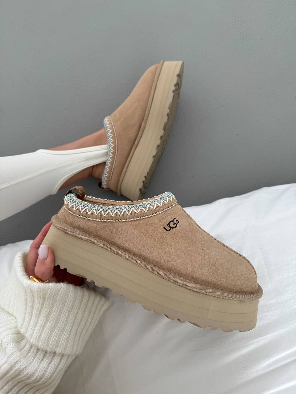 UGG Tasman Platform Beige Blue - oceanhype - 