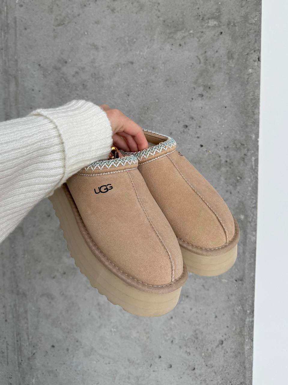 UGG Tasman Platform Beige Blue - oceanhype - 