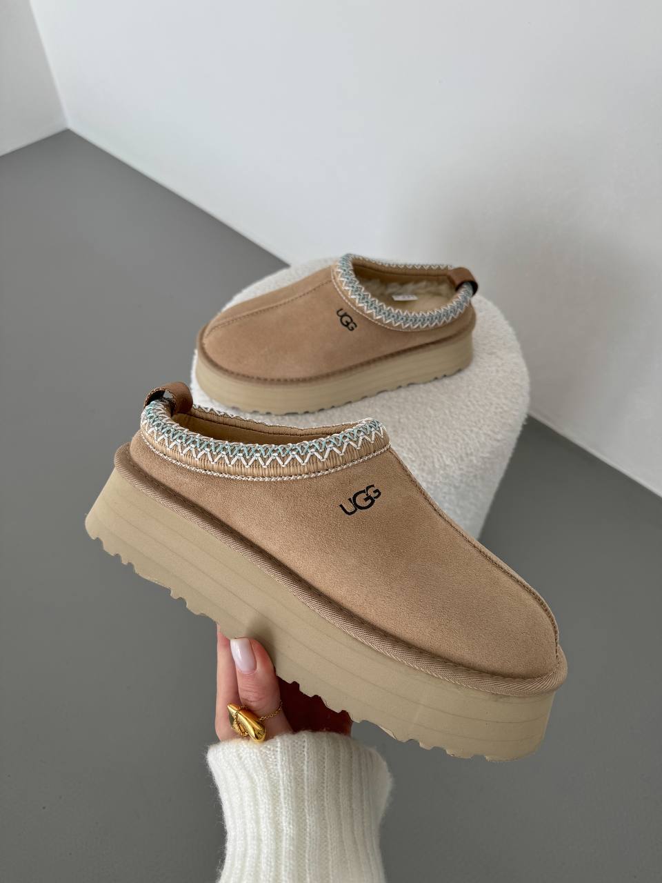 UGG Tasman Platform Beige Blue - oceanhype - 