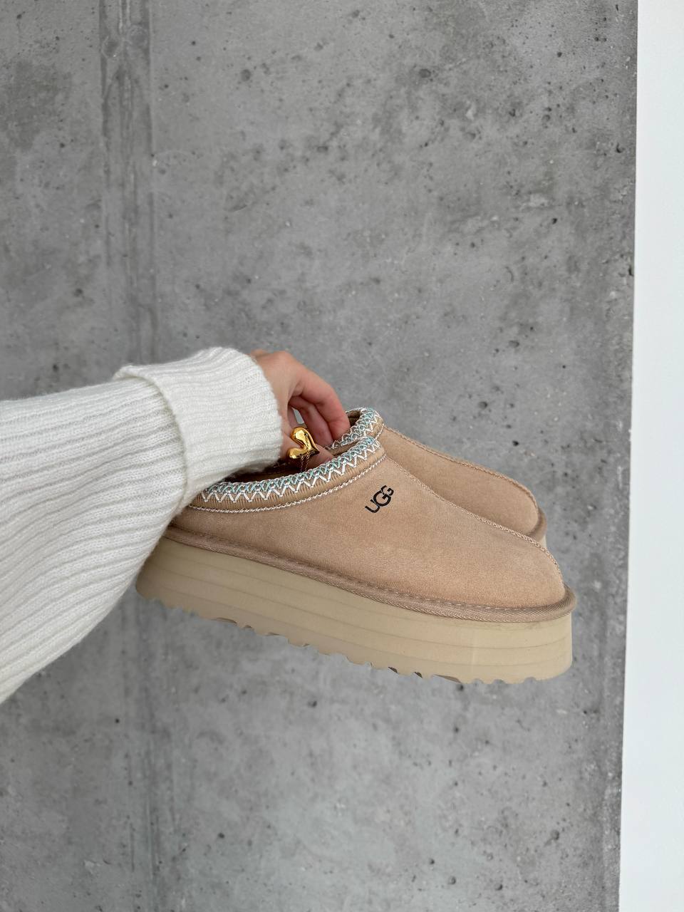 UGG Tasman Platform Beige Blue - oceanhype - 
