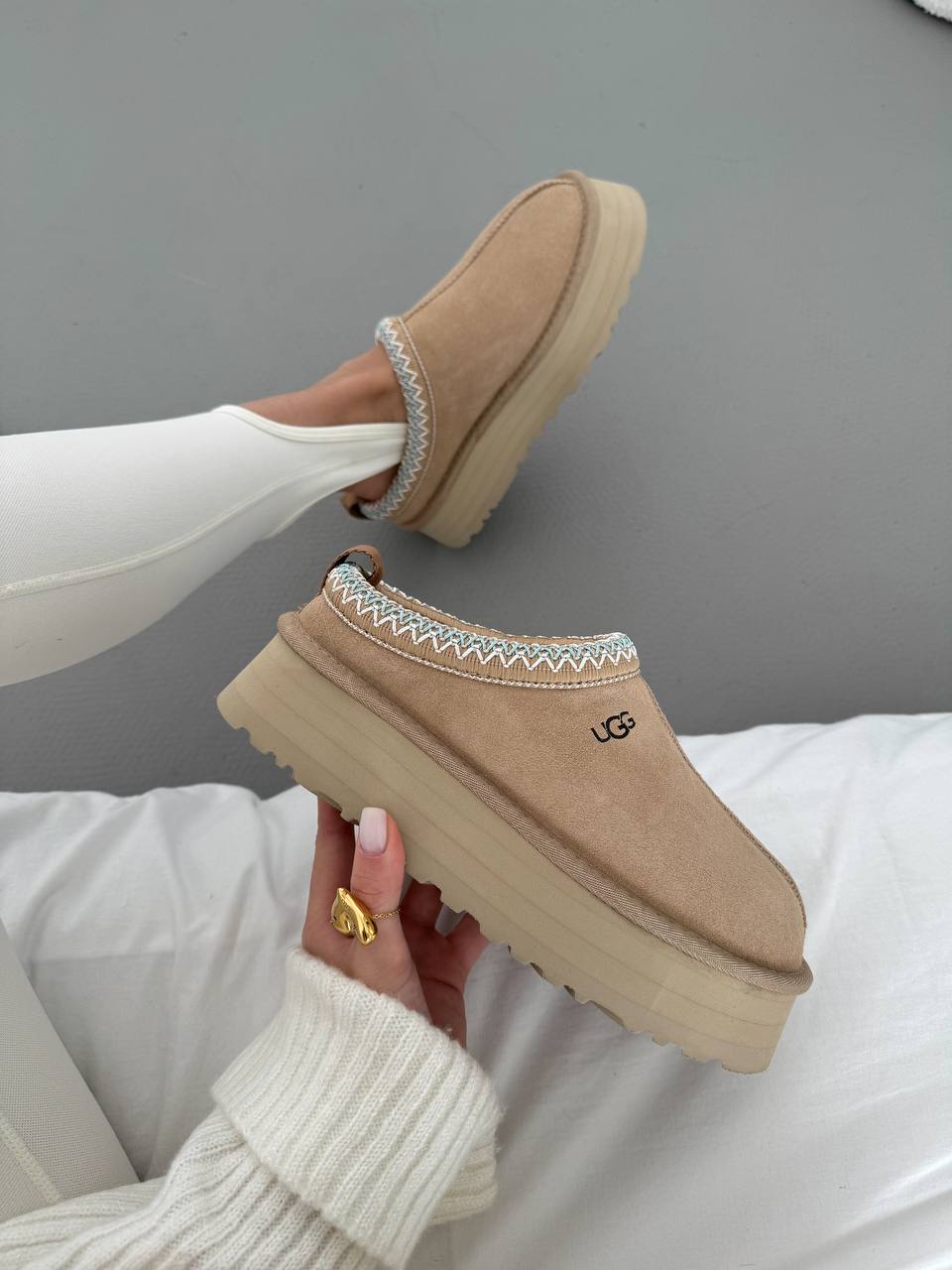 UGG Tasman Platform Beige Blue - oceanhype - 