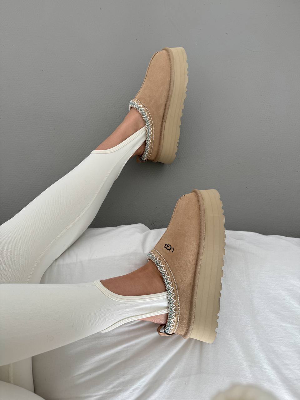 UGG Tasman Platform Beige Blue - oceanhype - 