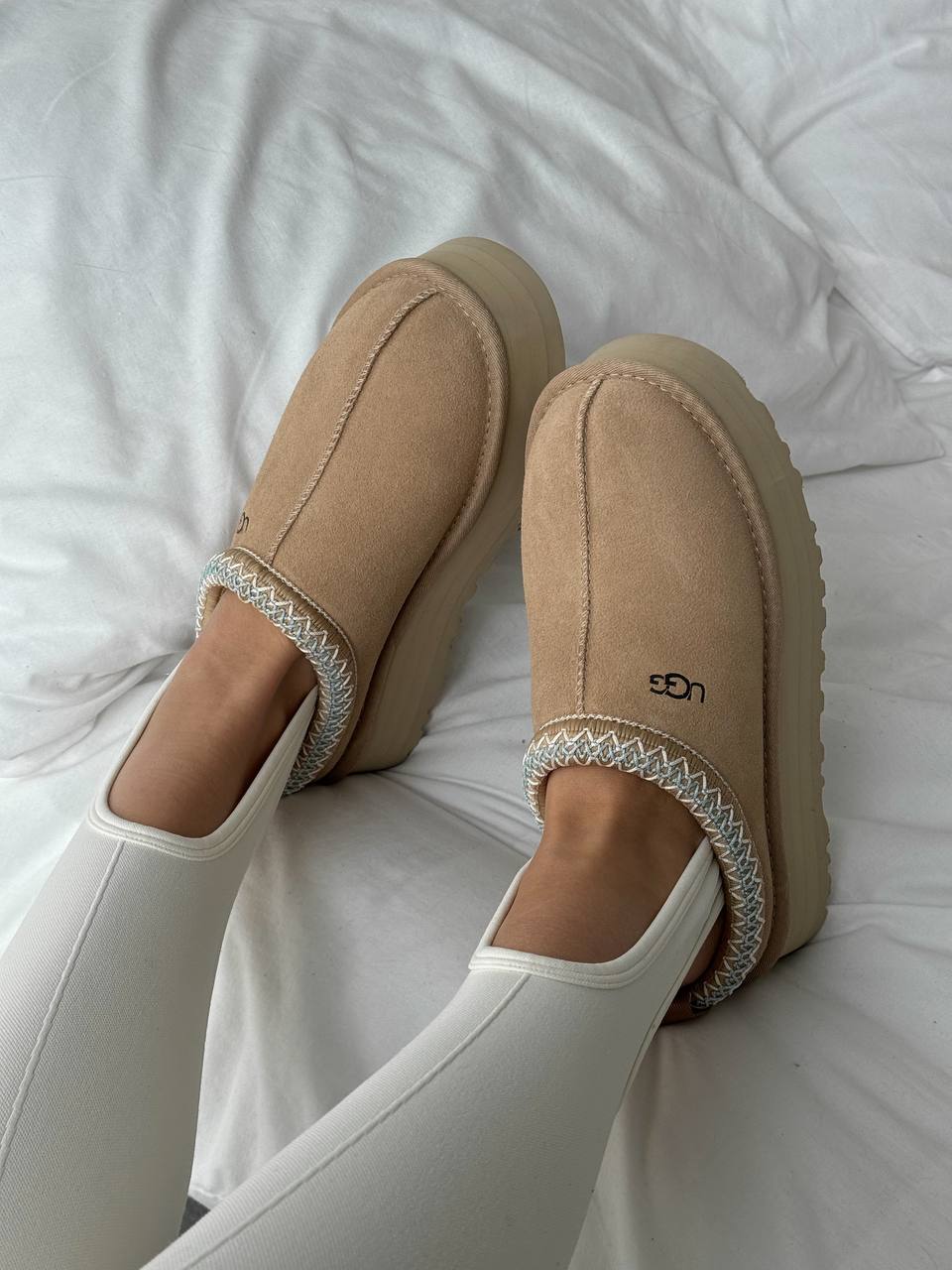 UGG Tasman Platform Beige Blue - oceanhype - 