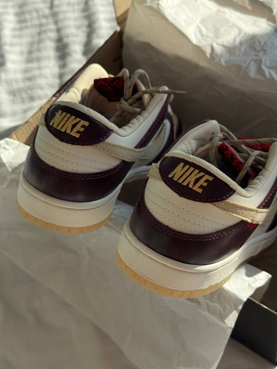 Nike SB Dunk LX White Maroon - oceanhype - 