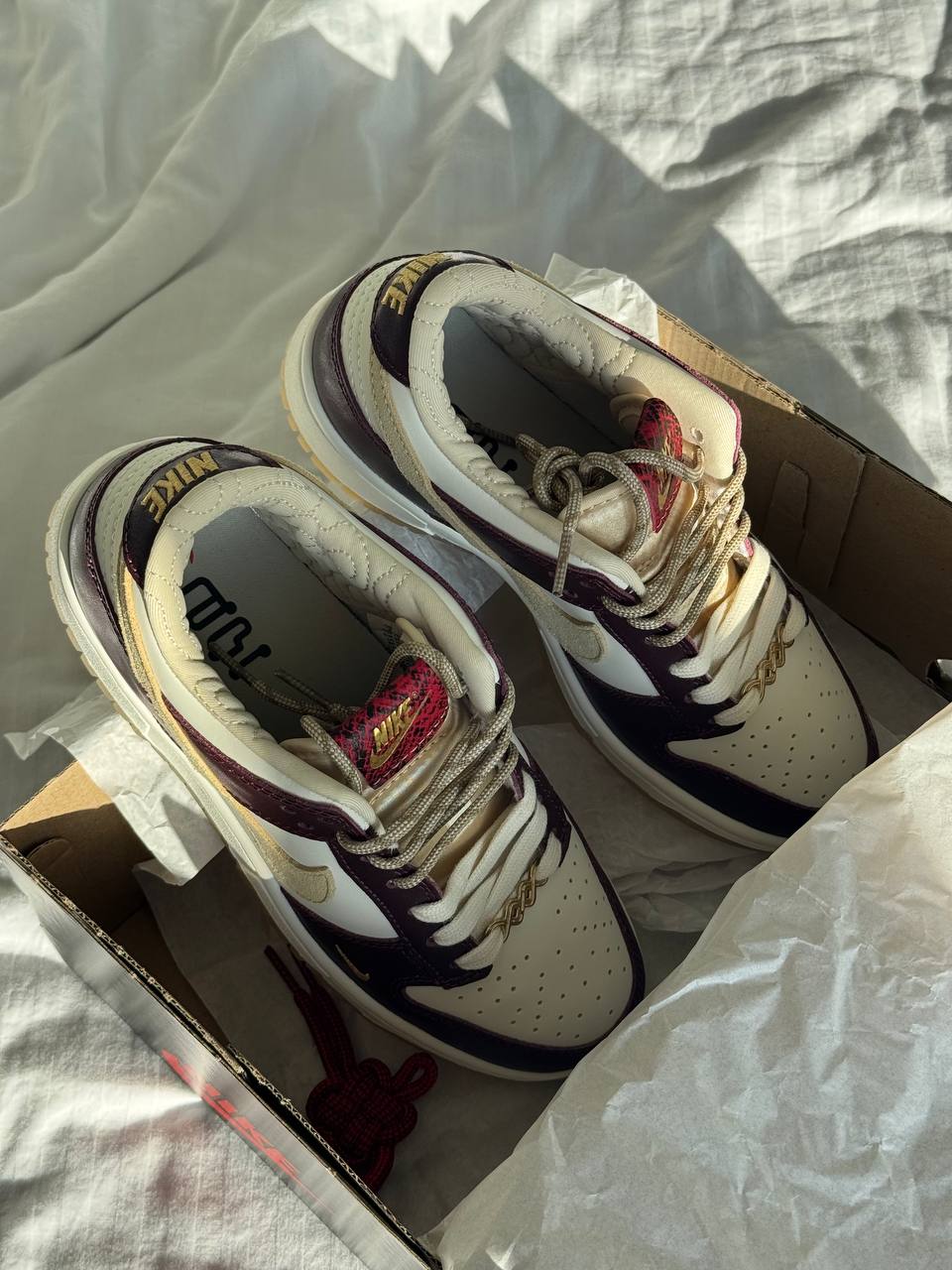 Nike SB Dunk LX White Maroon - oceanhype - 
