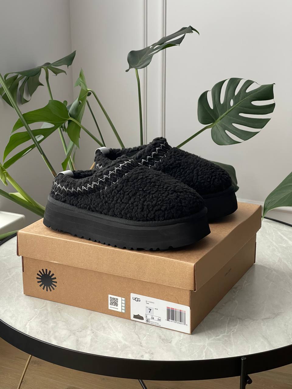 UGG Tazz Slipper Heritage Braid Black - oceanhype - 