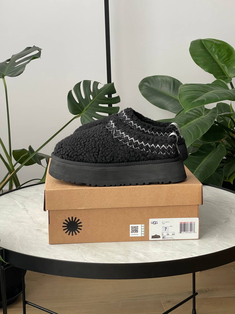 UGG Tazz Slipper Heritage Braid Black - oceanhype - 