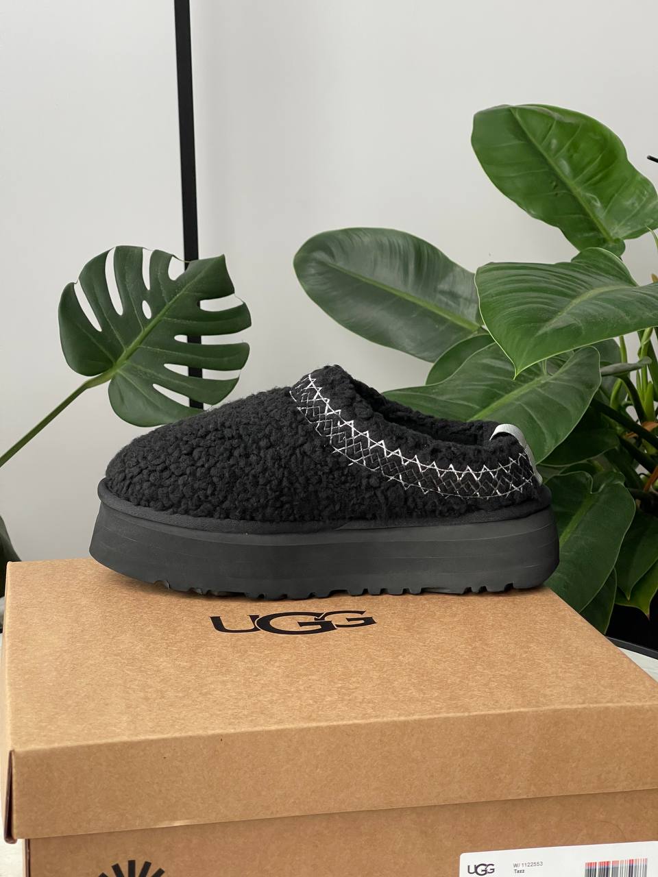 UGG Tazz Slipper Heritage Braid Black - oceanhype - 