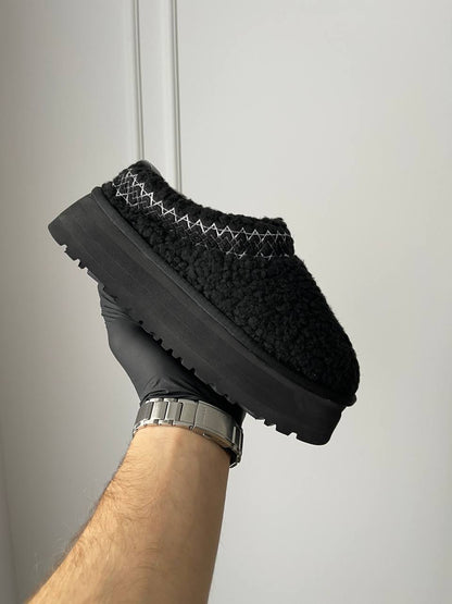 UGG Tazz Slipper Heritage Braid Black - oceanhype - 