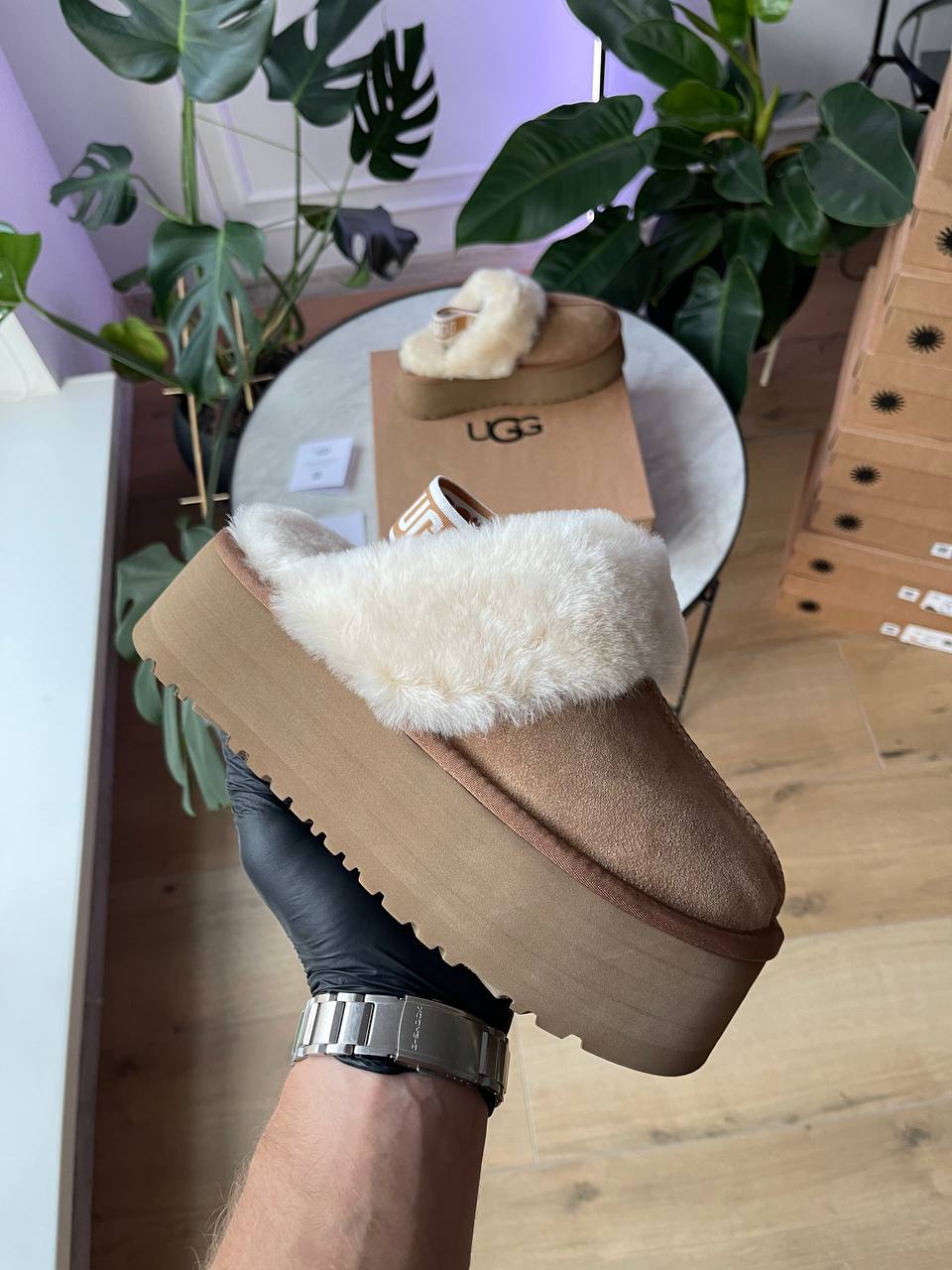 UGG Funkette Platform Chestnut - oceanhype - 