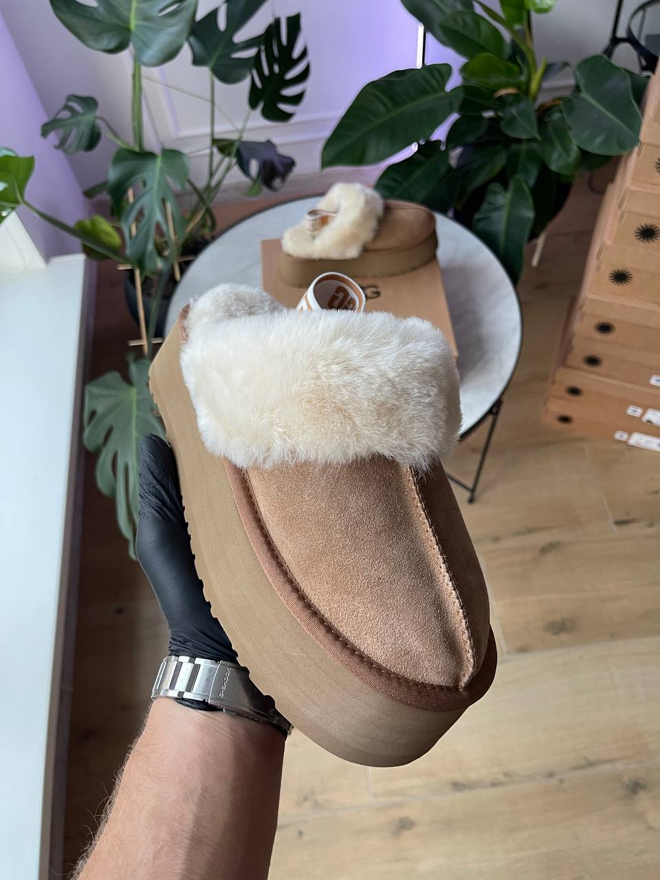 UGG Funkette Platform Chestnut - oceanhype - 