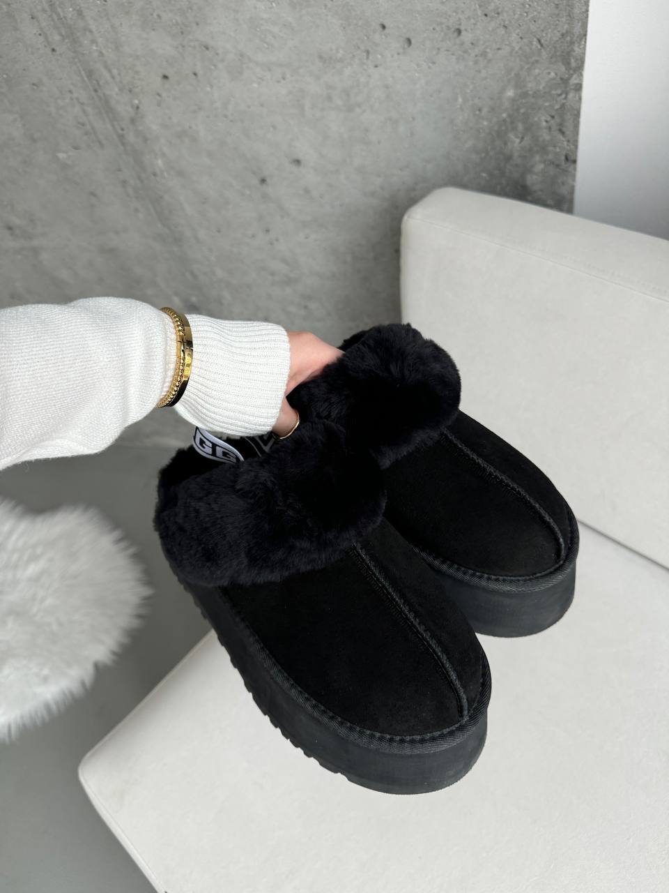 UGG Funkette Platform Black - oceanhype - 