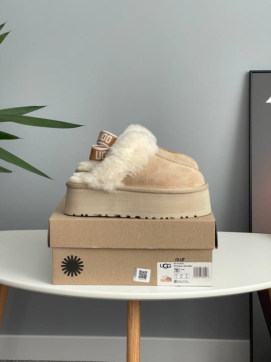 UGG Funkette Slipper Platform Sand - oceanhype - 