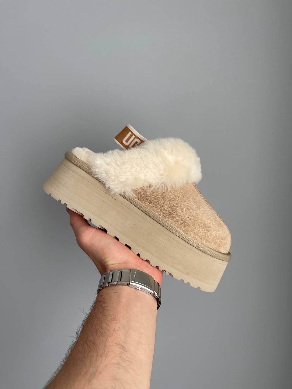UGG Funkette Slipper Platform Sand - oceanhype - 