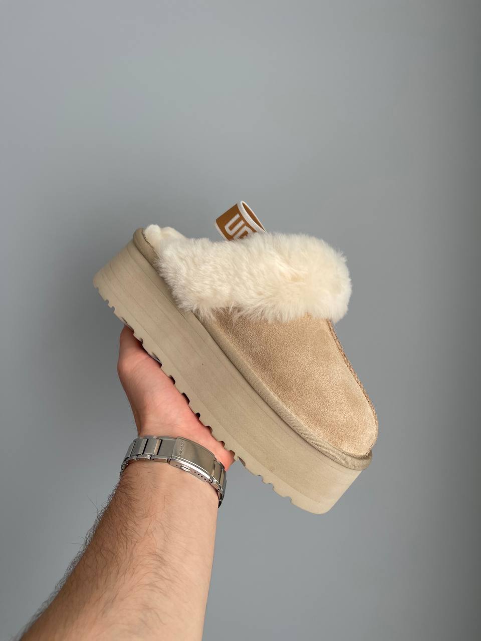 UGG Funkette Slipper Platform Sand - oceanhype - 