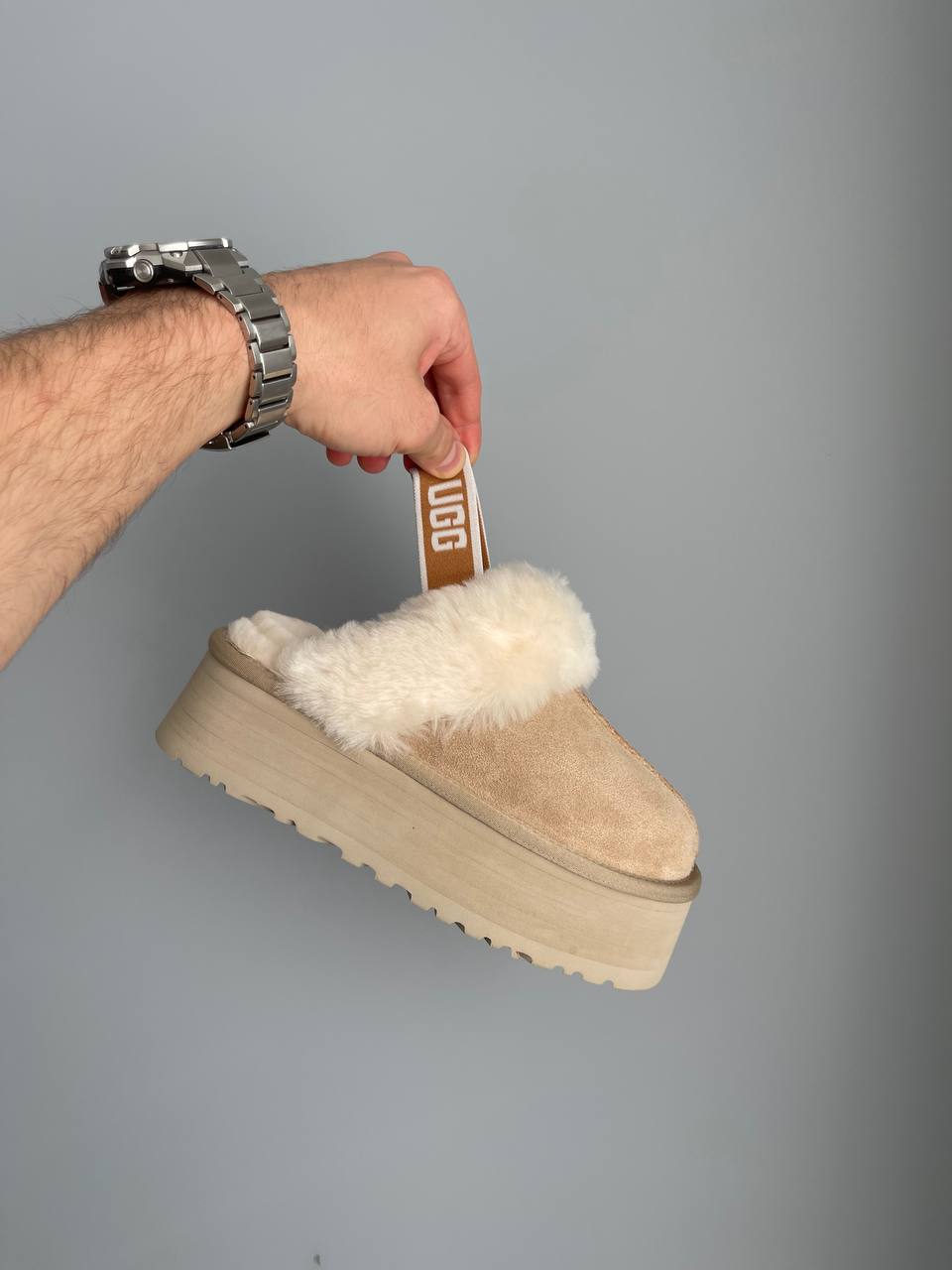 UGG Funkette Slipper Platform Sand - oceanhype - 