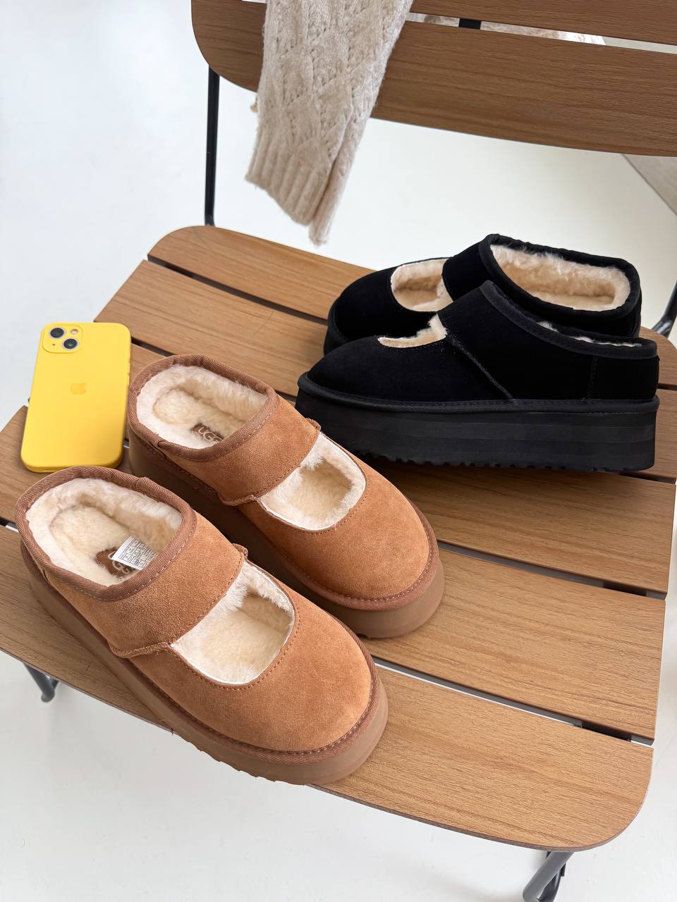 UGG Bea Mary Jane Platform Chestnut - oceanhype - 