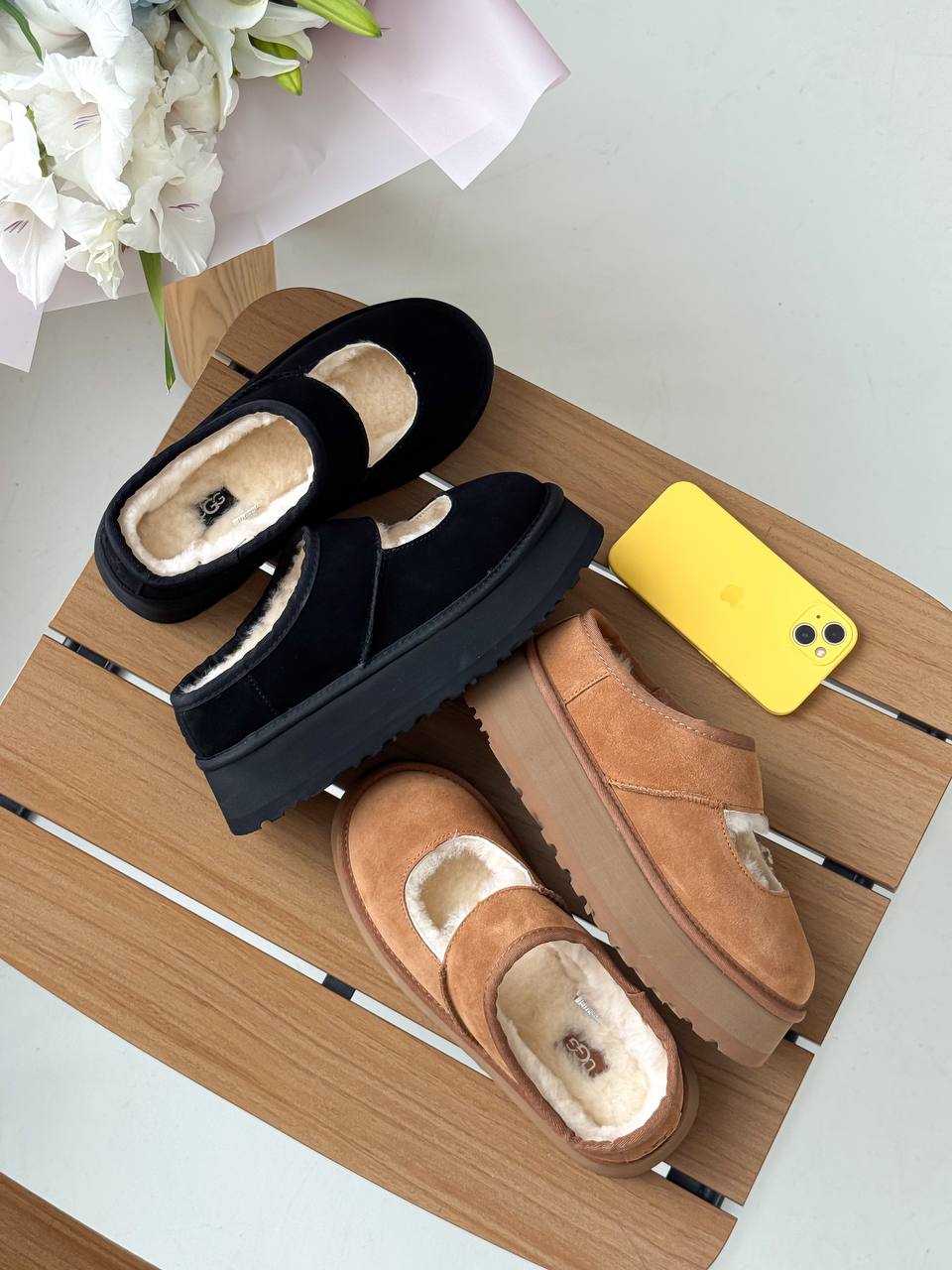 UGG Bea Mary Jane Platform Chestnut - oceanhype - 