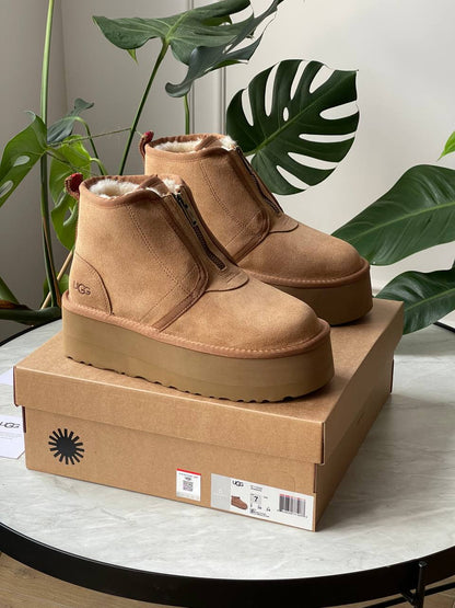UGG Neumel Platform Zip Chestnut - oceanhype - 