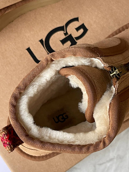 UGG Neumel Platform Zip Chestnut - oceanhype - 
