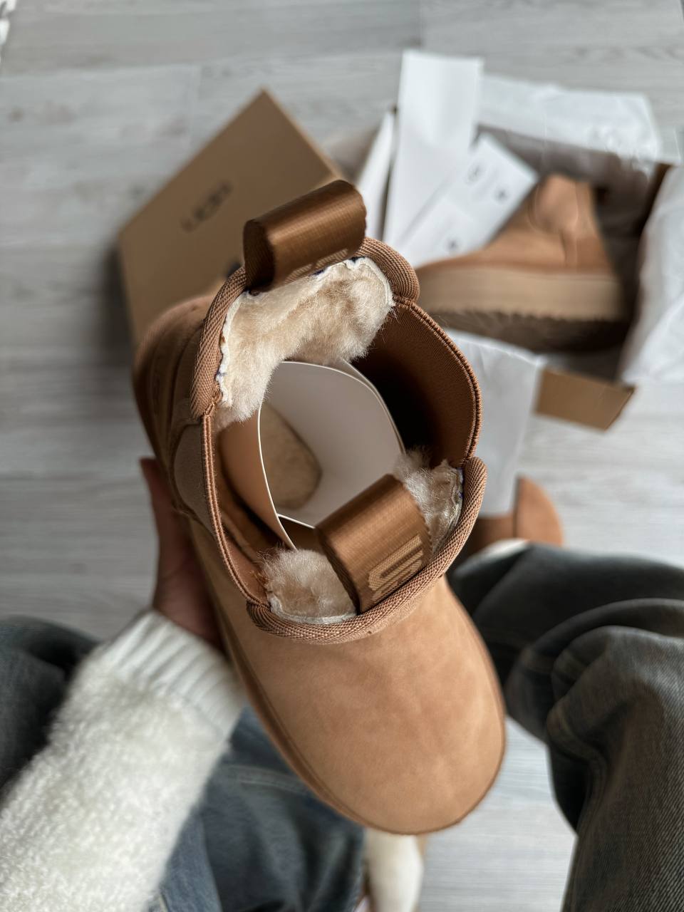 UGG Neumel Boot Platform Chelsea Chestnut - oceanhype - 