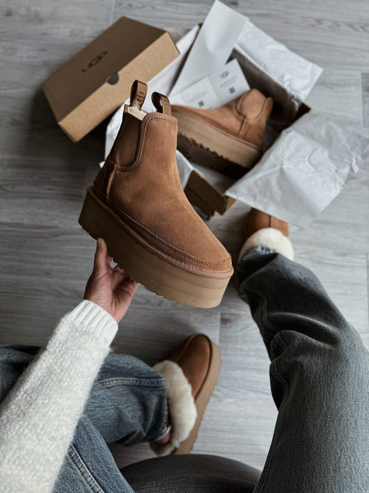 UGG Neumel Boot Platform Chelsea Chestnut - oceanhype - 