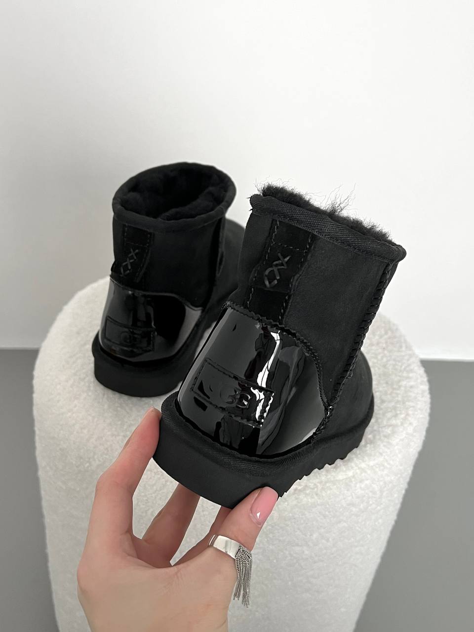 UGG Classic Mini Black Metallic Suede - oceanhype - 