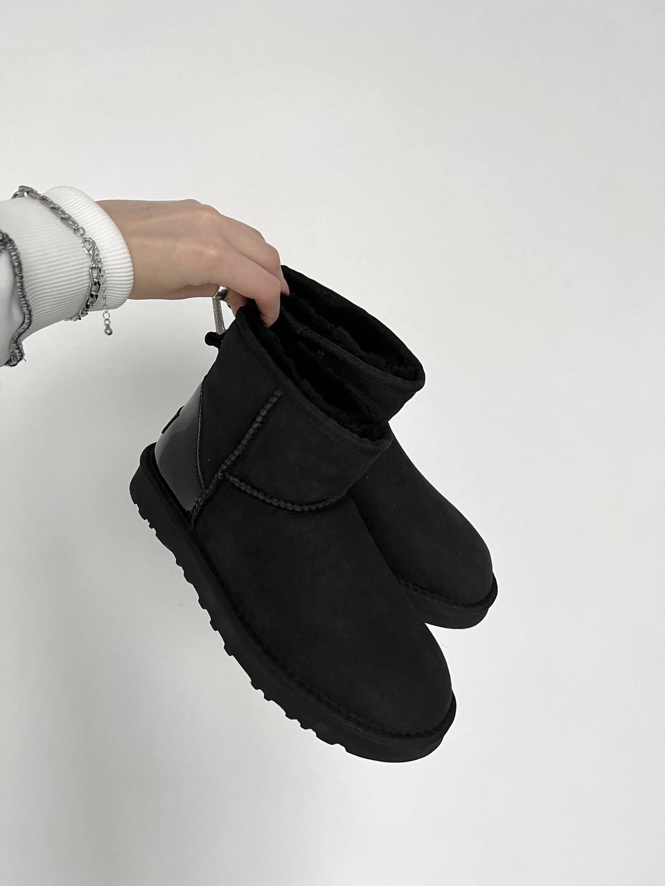 UGG Classic Mini Black Metallic Suede - oceanhype - 
