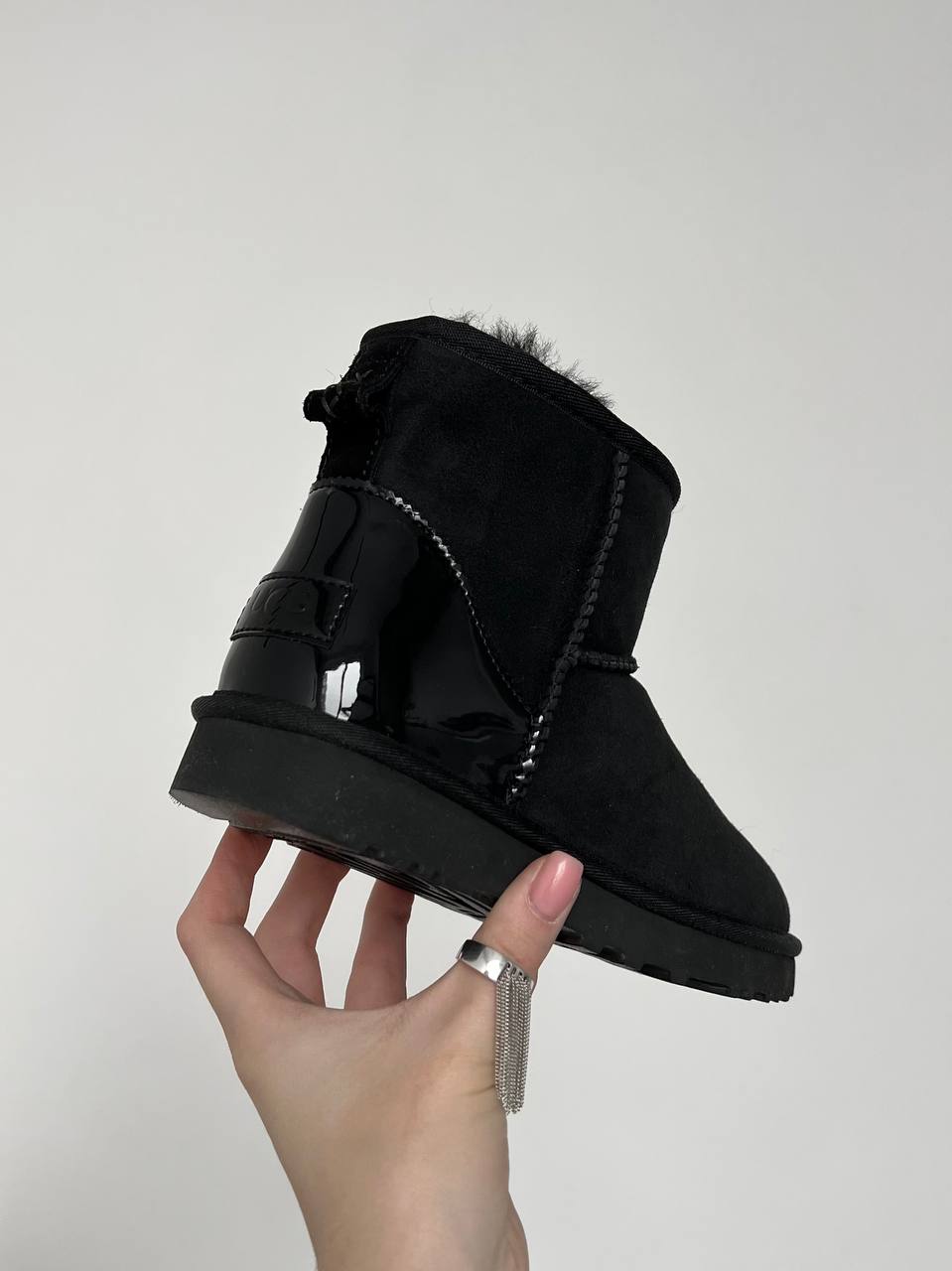 UGG Classic Mini Black Metallic Suede - oceanhype - 