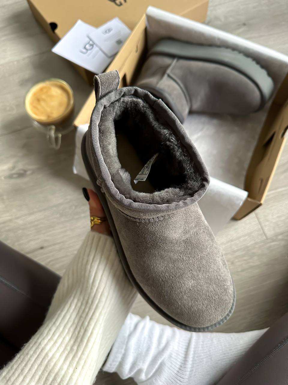UGG Classic Ultra Mini Platform Grey - oceanhype - 