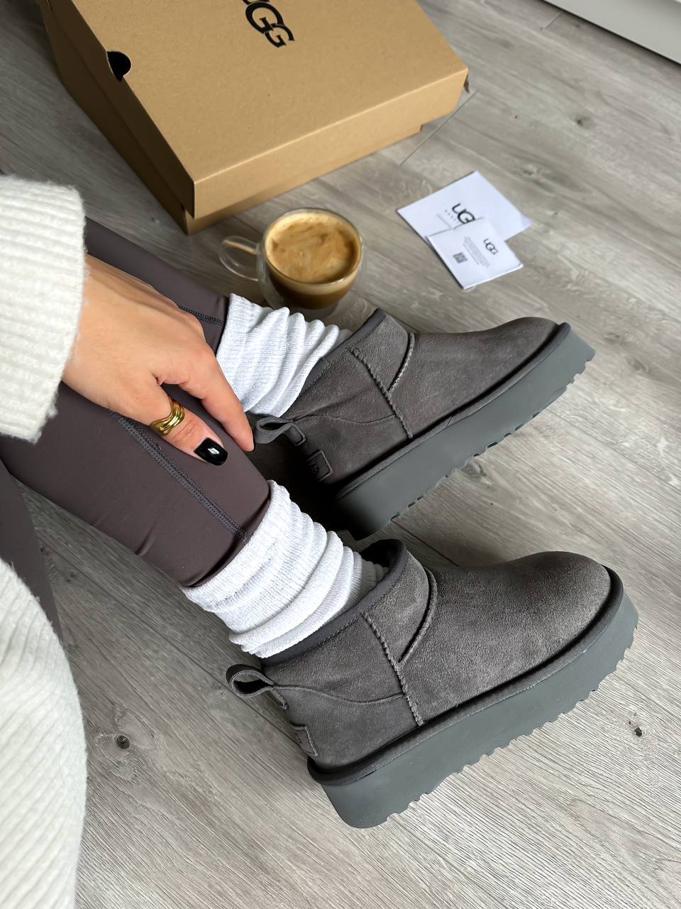UGG Classic Ultra Mini Platform Grey - oceanhype - 
