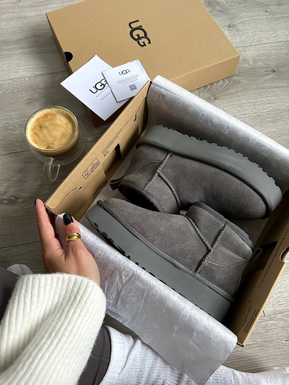 UGG Classic Ultra Mini Platform Grey - oceanhype - 