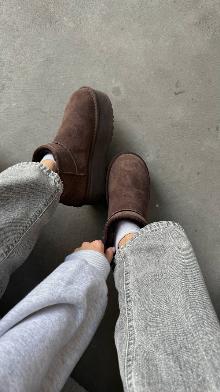UGG Classic Ultra Mini Platform XL Brown - oceanhype - 