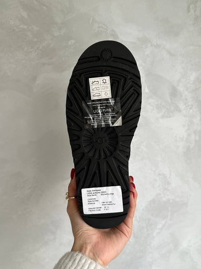 UGG Ultra Mini Platform Leather Black - oceanhype - 