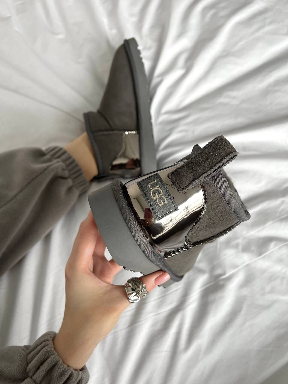 UGG Classic Ultra Mini Gray Lacquer - oceanhype - 