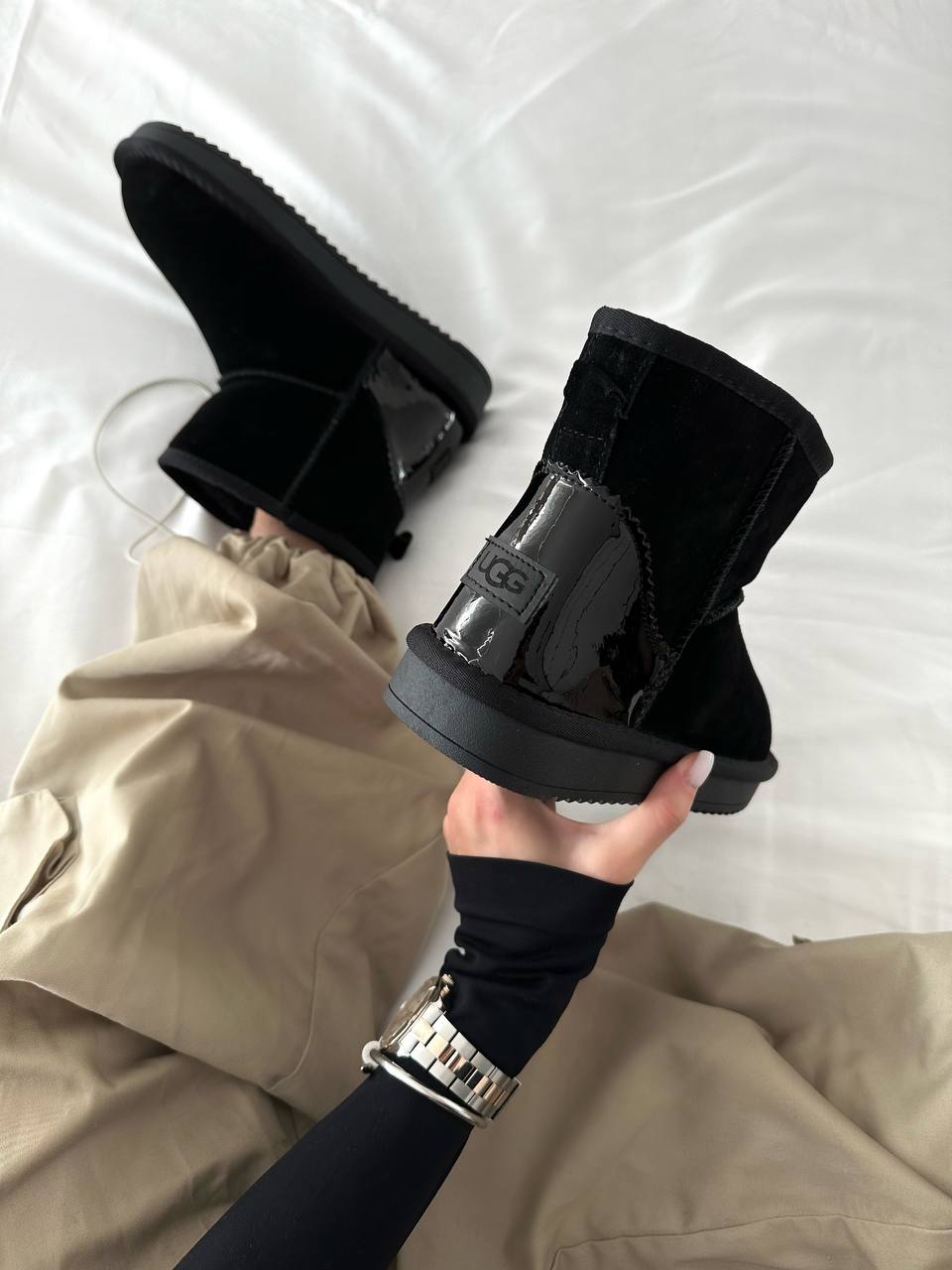 UGG Classic Mini Black Metallic - oceanhype - 